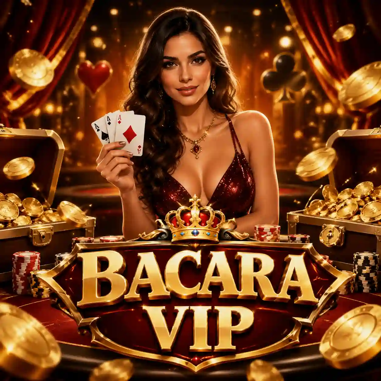 Mesa de bacará ao vivo com squeeze das cartas