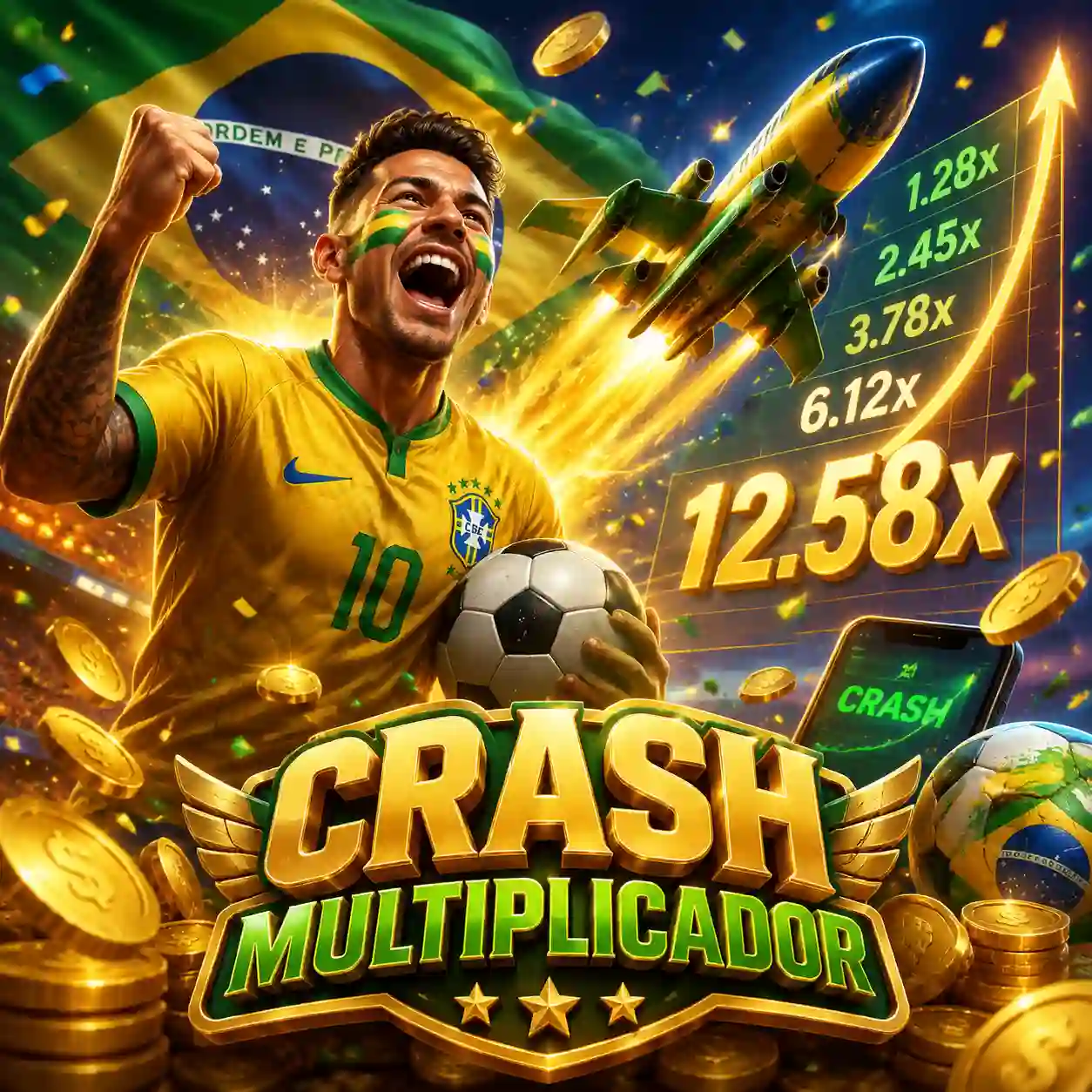 Crash game Aviator com multiplicador subindo