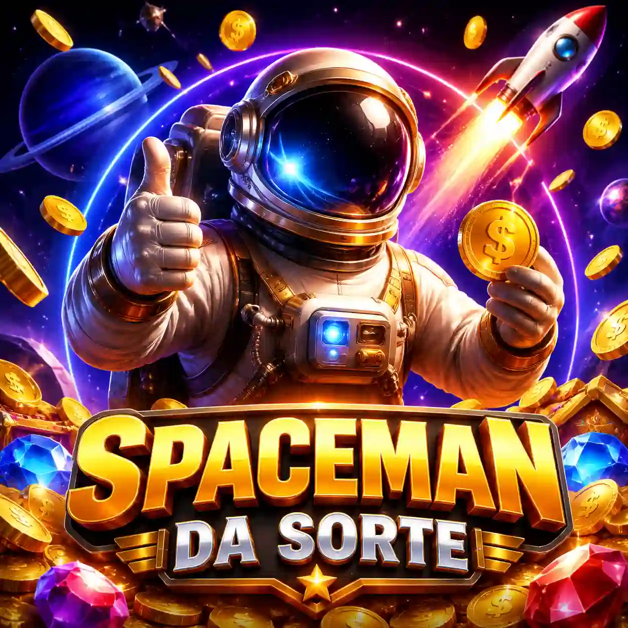 Spaceman da Pragmatic Play com astronauta subindo